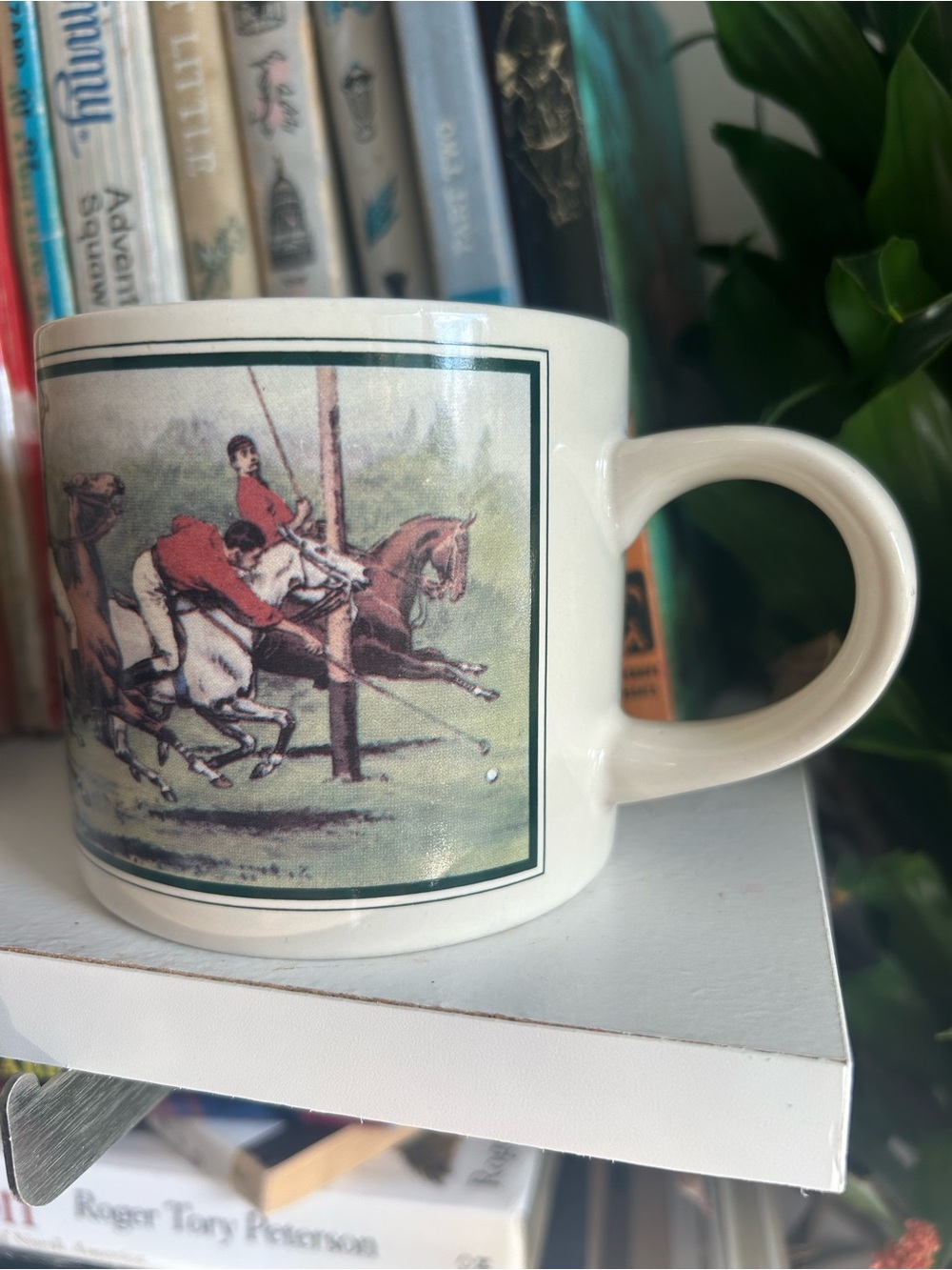 Polo by Ralph Lauren White Mug with Equestrian Polo Scene - Picture 2 of 5